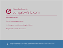 Tablet Screenshot of bungalowfeliz.com